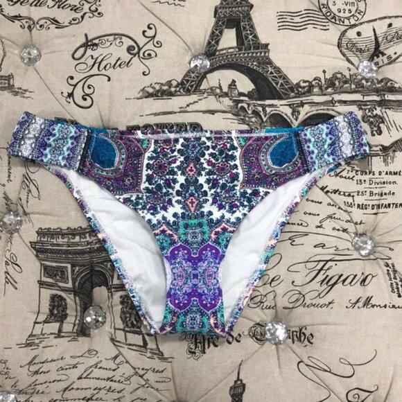 Nanette Lepore 'Paros Paisley Siren' Bikini Bottoms - Picture 3 of 9